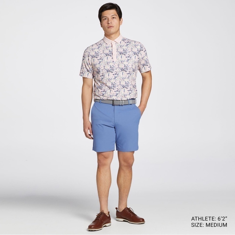 Walter Hagen Men's Performance 11 Garden Party Printed Short Sleeve Golf Polo - Picture 6 of 8